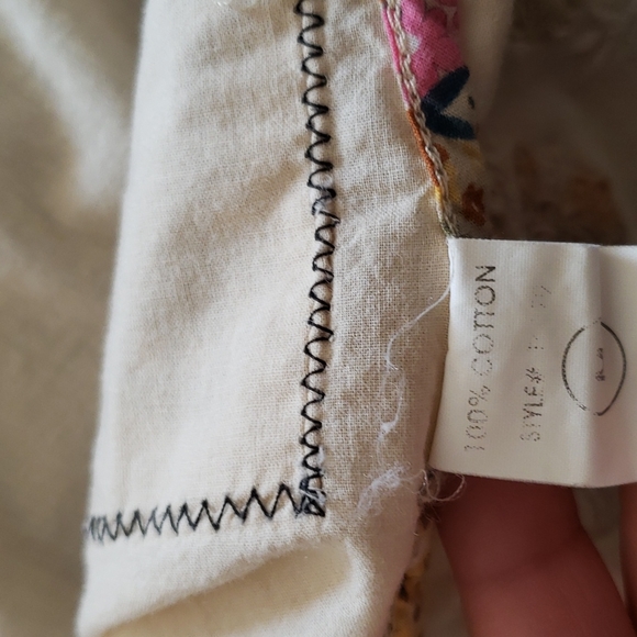 Miss Me Soft Yellow Western Floral Snap Front Blouse Size Medium - Picture 15 of 16